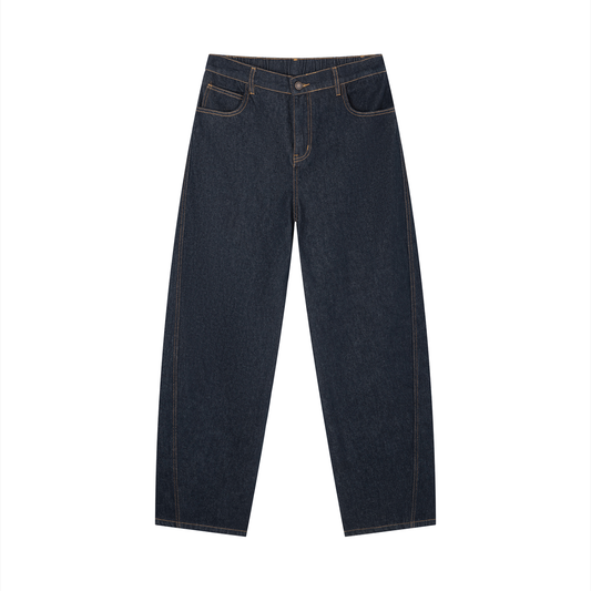 Men's Vintage Wash Barrel Leg Jeans
