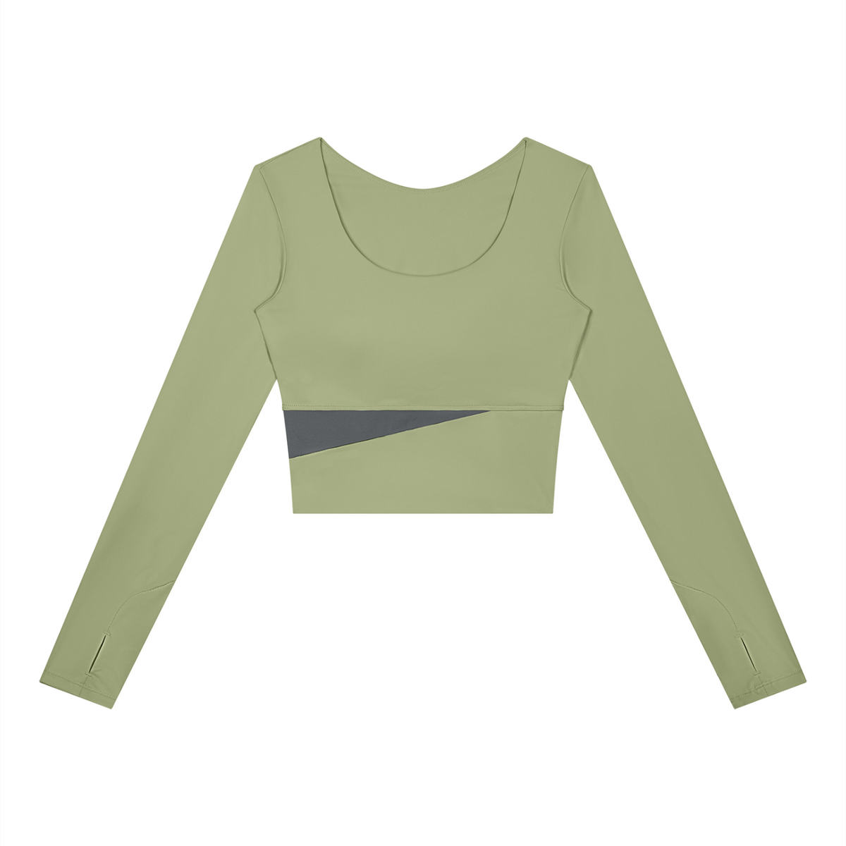 Panelled Long Sleeve T-Shirt - Damen