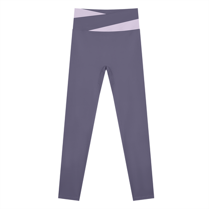 Color Block Sport Leggings - Damen