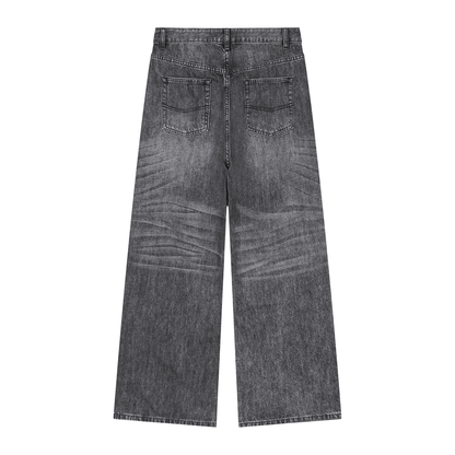 Men's Vintage Wash Denim Jeans