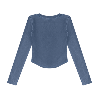Vintage Wash Crop T-Shirt - Damen
