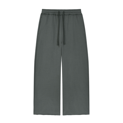 Wide Leg Raw Edge Jogger - Damen