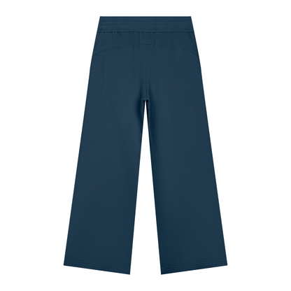 Wide Leg Fleece Jogger - Damen