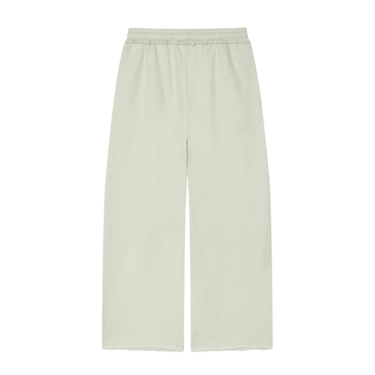 Wide Leg Raw Edge Jogger - Damen