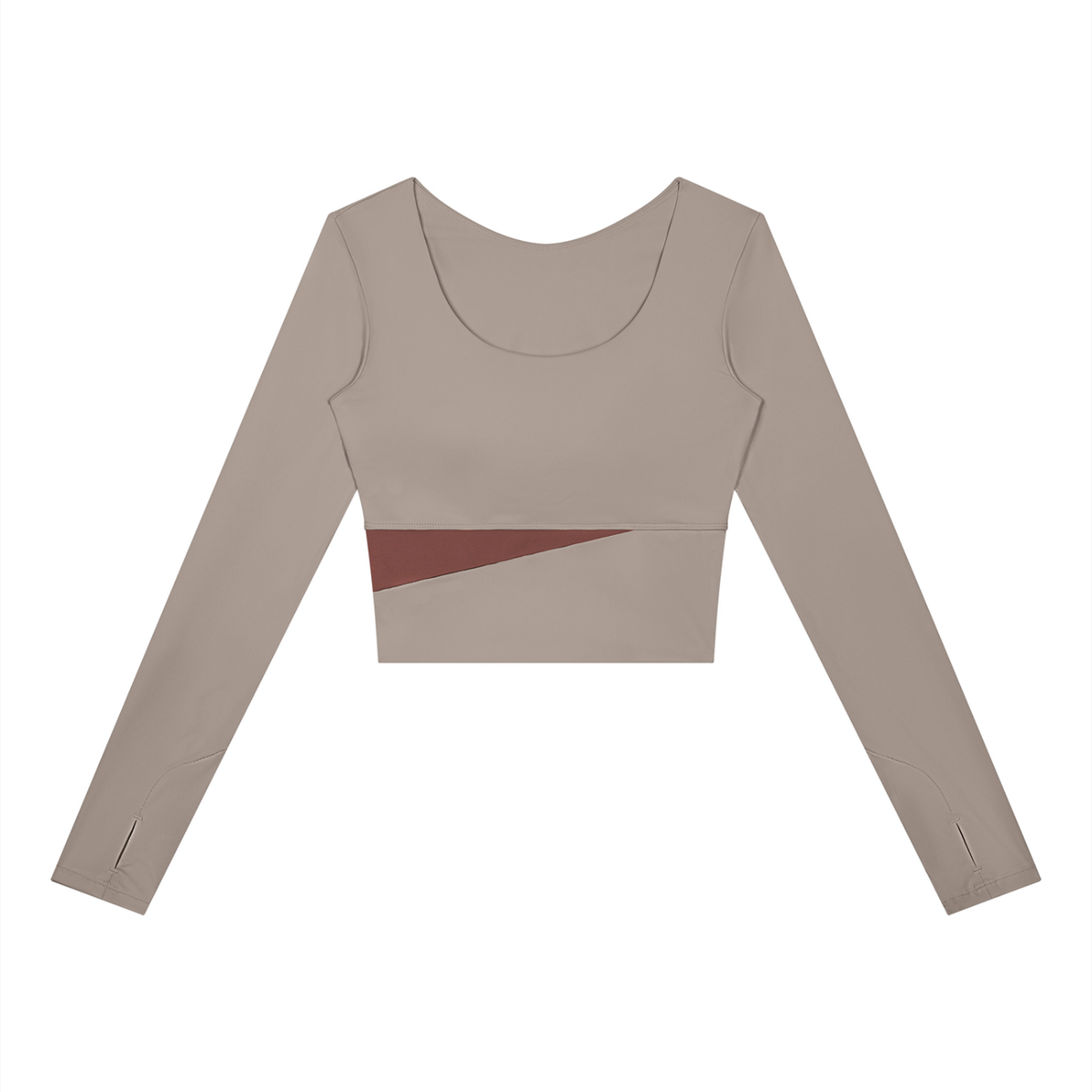 Panelled Long Sleeve T-Shirt - Damen