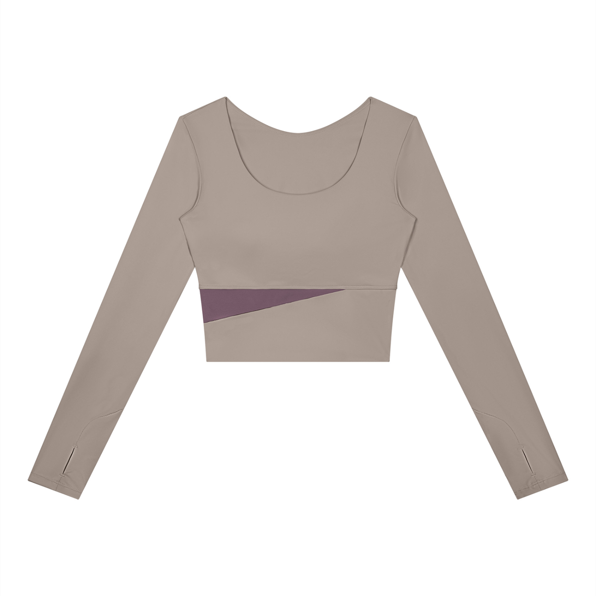 Panelled Long Sleeve T-Shirt - Damen