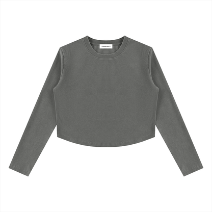 Vintage Wash Slim T-Shirt - Damen