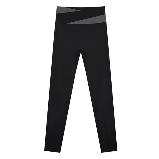 Color Block Sport Leggings - Damen
