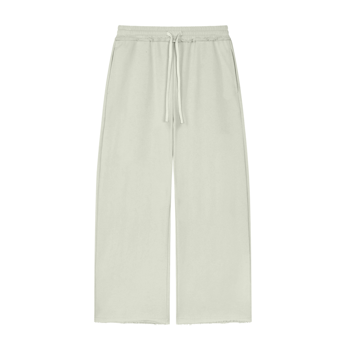 Wide Leg Raw Edge Jogger - Damen