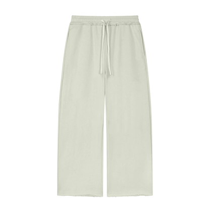Wide Leg Raw Edge Jogger - Damen
