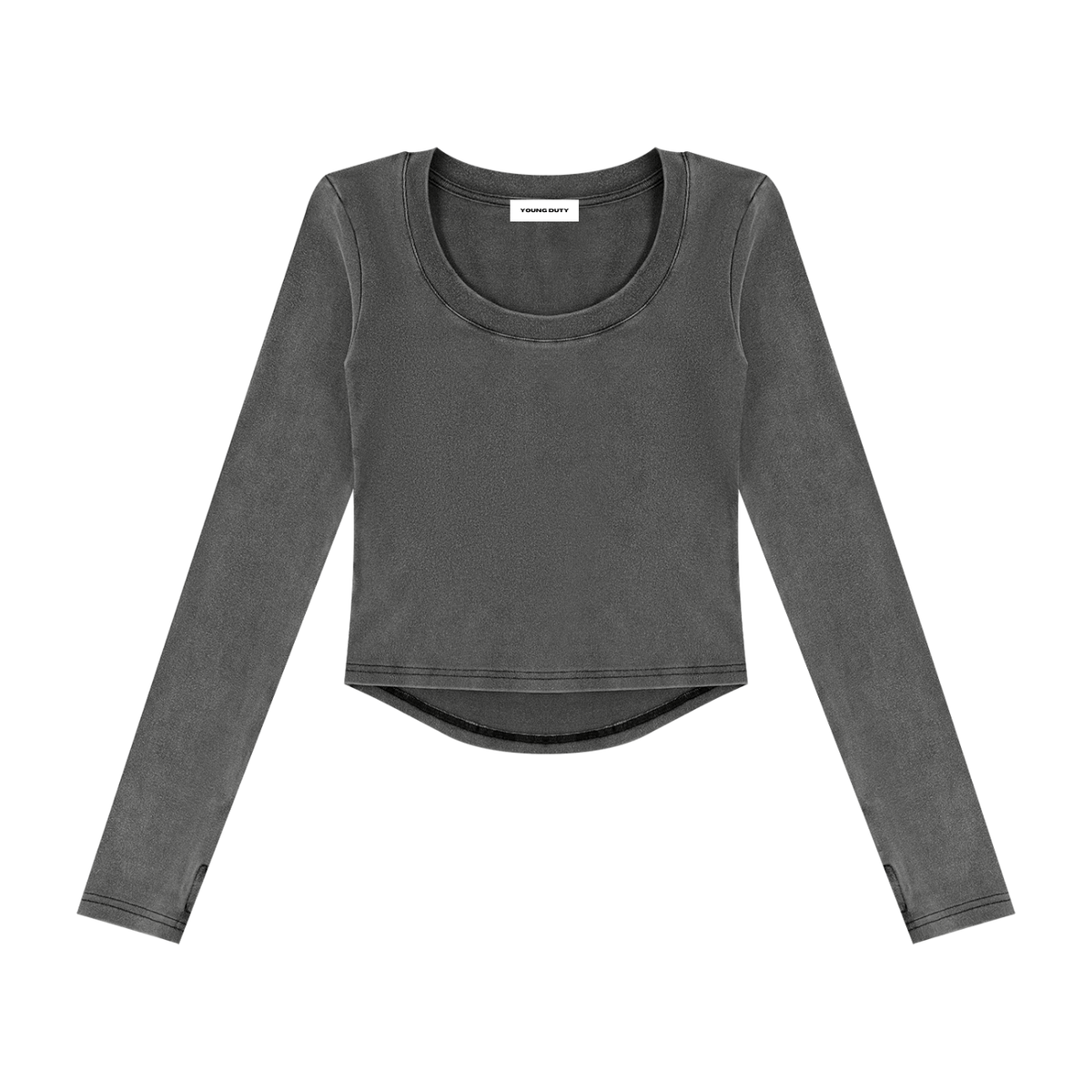 Vintage Wash Crop T-Shirt - Damen