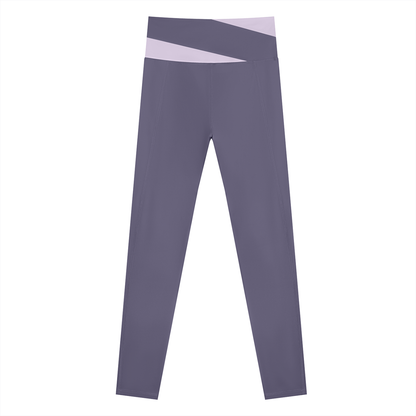 Color Block Sport Leggings - Damen