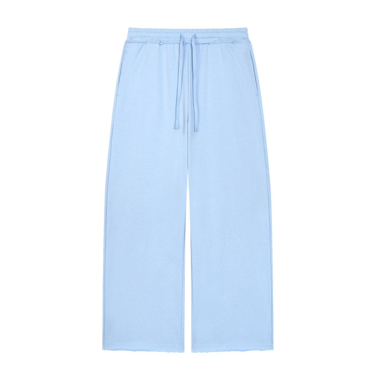 Wide Leg Raw Edge Jogger - Damen
