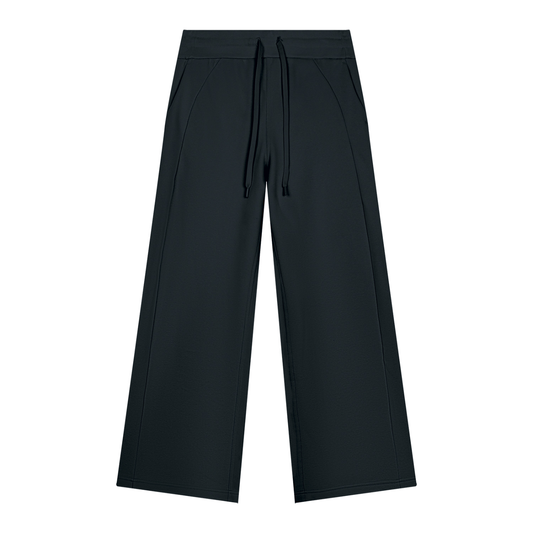 Wide Leg Fleece Jogger - Damen