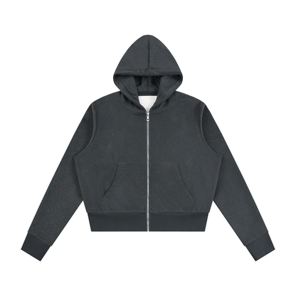 Sparkles Fleece Full Zip Hoodie - Damen
