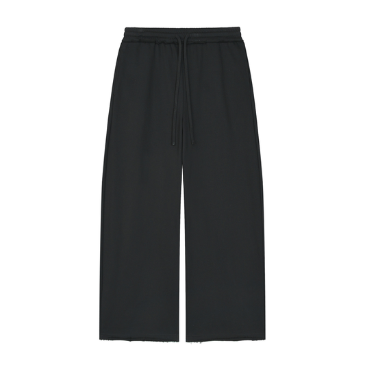 Wide Leg Raw Edge Jogger - Damen
