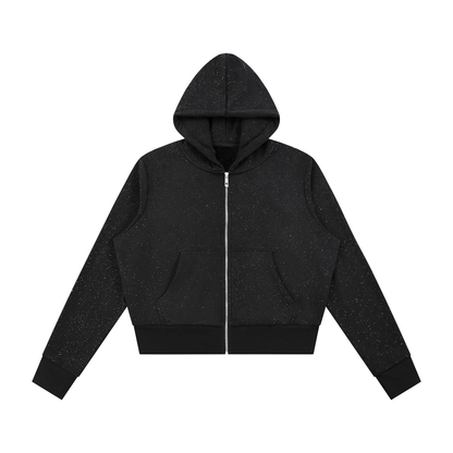 Sparkles Fleece Full Zip Hoodie - Damen
