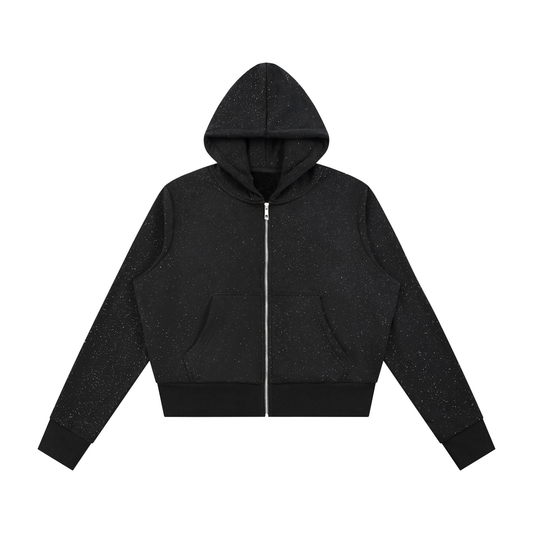 Sparkles Fleece Full Zip Hoodie - Damen
